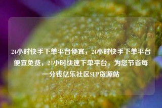 24小时快手下单平台便宜，24小时快手下单平台便宜免费，24小时快速下单平台，为您节省每一分钱亿乐社区SUP货源站
